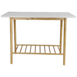 L.T. Williams Bamboo Side Table with White Top 9907 hero image