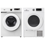 Mykin 8kg Front Load Washer & 10kg Heat Pump Dryer White Package (Not Stackable) MFLW800WMHPD1000W hero image