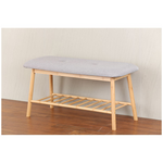 L.T. Williams Bamboo Shoe Bench Grey 9901 hero image