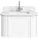 Turner Hastings Evara 75x53 Wall Hung Vanity with Real Marble Top and Ceramic Undercounter Basin White NTH EV750-WH-NTH hero image