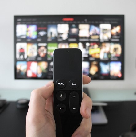 Smart TVs can be controlled via buttons or voice.
