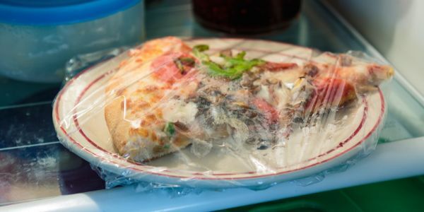 Leftovers in fridge.