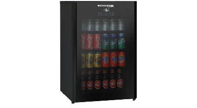 Black Schmick 108L outdoor beverage centre with heated glass sold in Australia by Appliances Online with free delivery