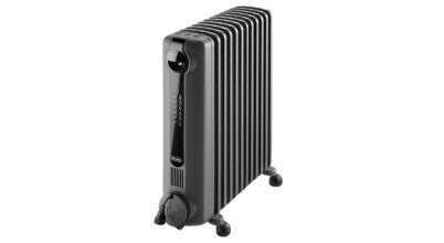 The Delonghi Radia S 2400W Digital Oil Column Heater Grey TRRS1224EG sold in Australia by Appliances Online
