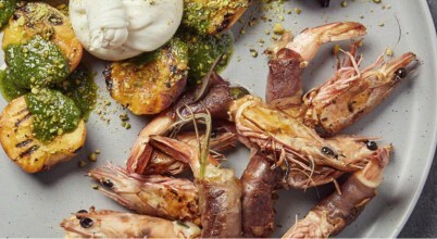 Saltimbocca prawns BBQ recipe Australia, courtesy of BeefEater