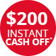 Glem Gas SEPT26 200 Cash off