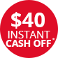 Zinus OCT26 Cash off 40