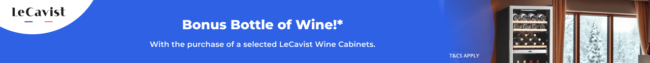 Bonus Bottle of Clonakilla Shiraz with the purchase of selected LeCavist Wine Cabinets