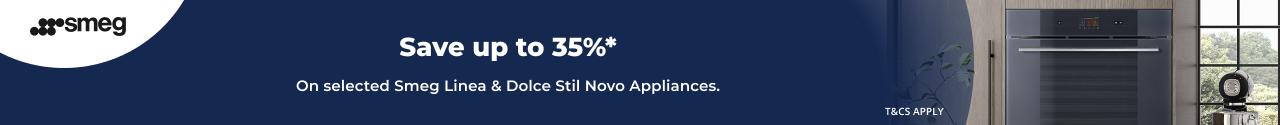 Save up to 35% on selected Smeg Linea & Dolce Stil Novo Appliances
